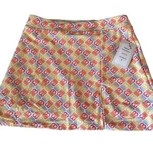Cotton On Multi-color Body Smoothing Basketball Diagonal B Logo Skort Size S NWT